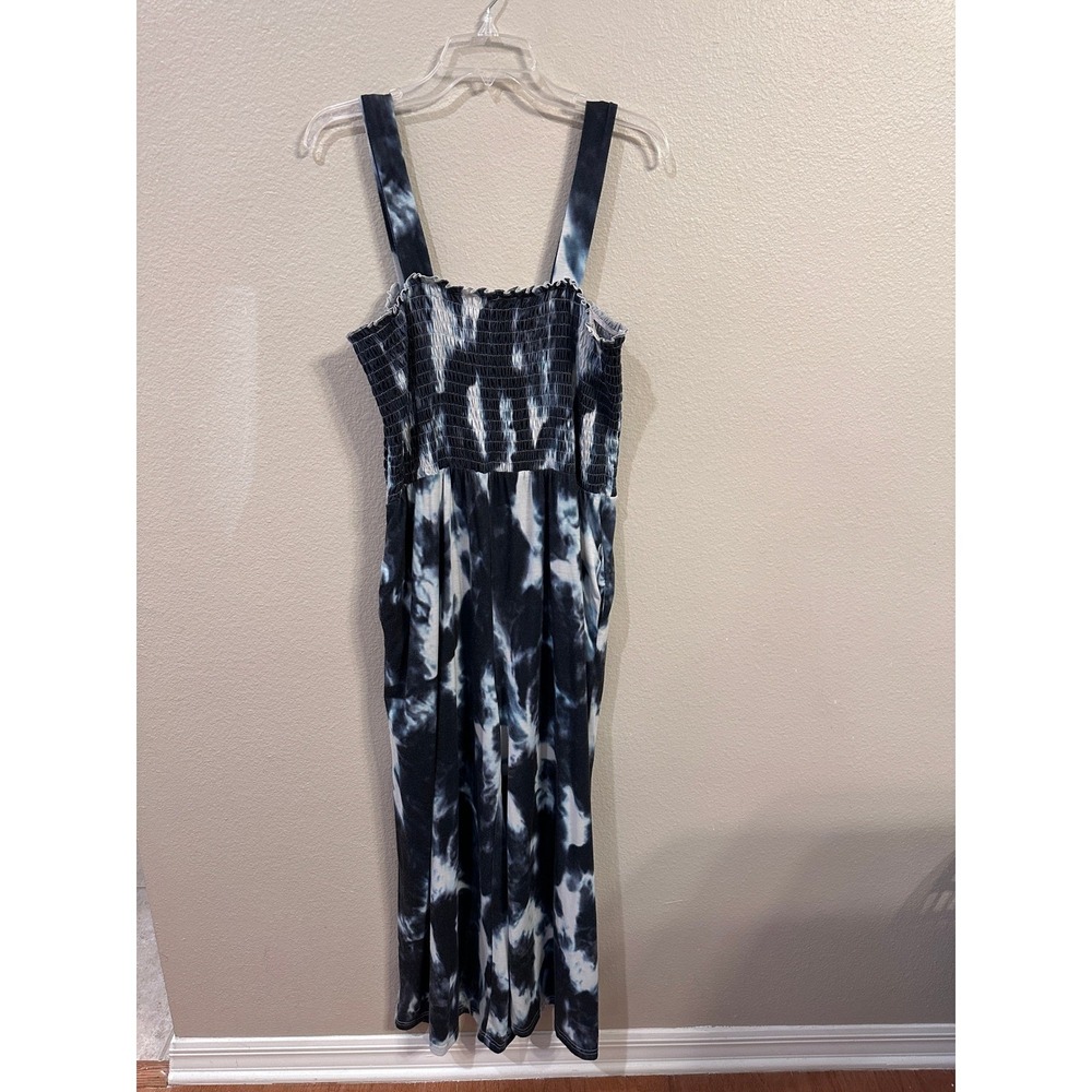 Tie Dye‎ Jumpsuit Smocked Sleeveless Casual Romper XL SHEIN